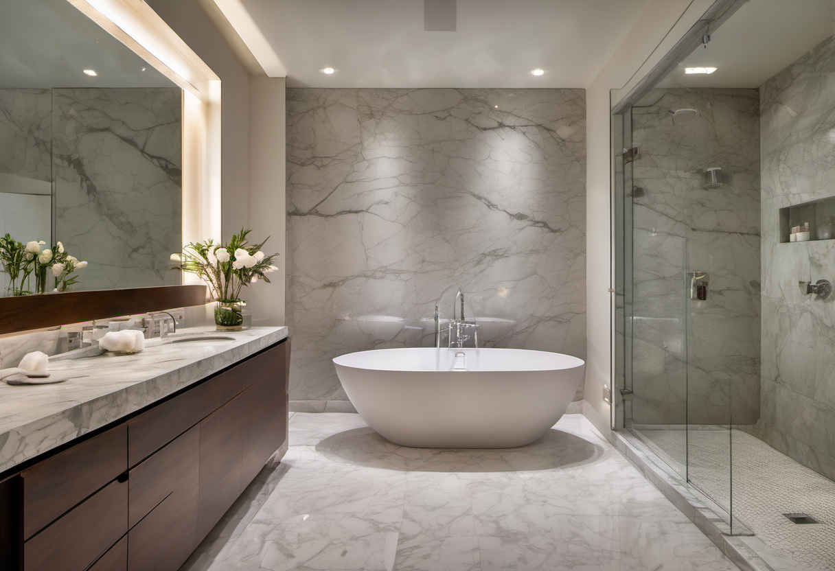 Baño de lujo y fontanería